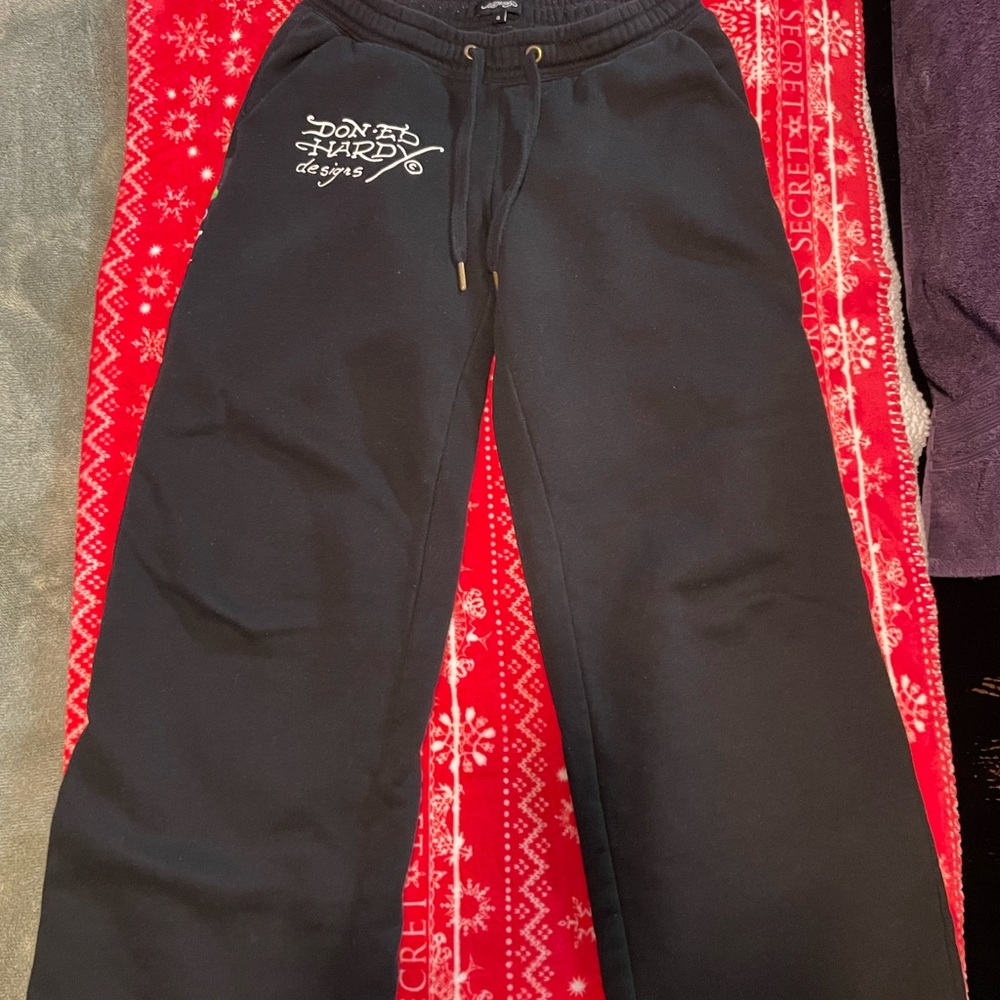Ed Hardy woman’s Dark Sweatpants with Logo